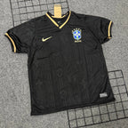 Camisa Seleção Brasileira preta Símbolo Brilhoso