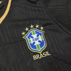 Camisa Seleção Brasileira preta Símbolo Brilhoso
