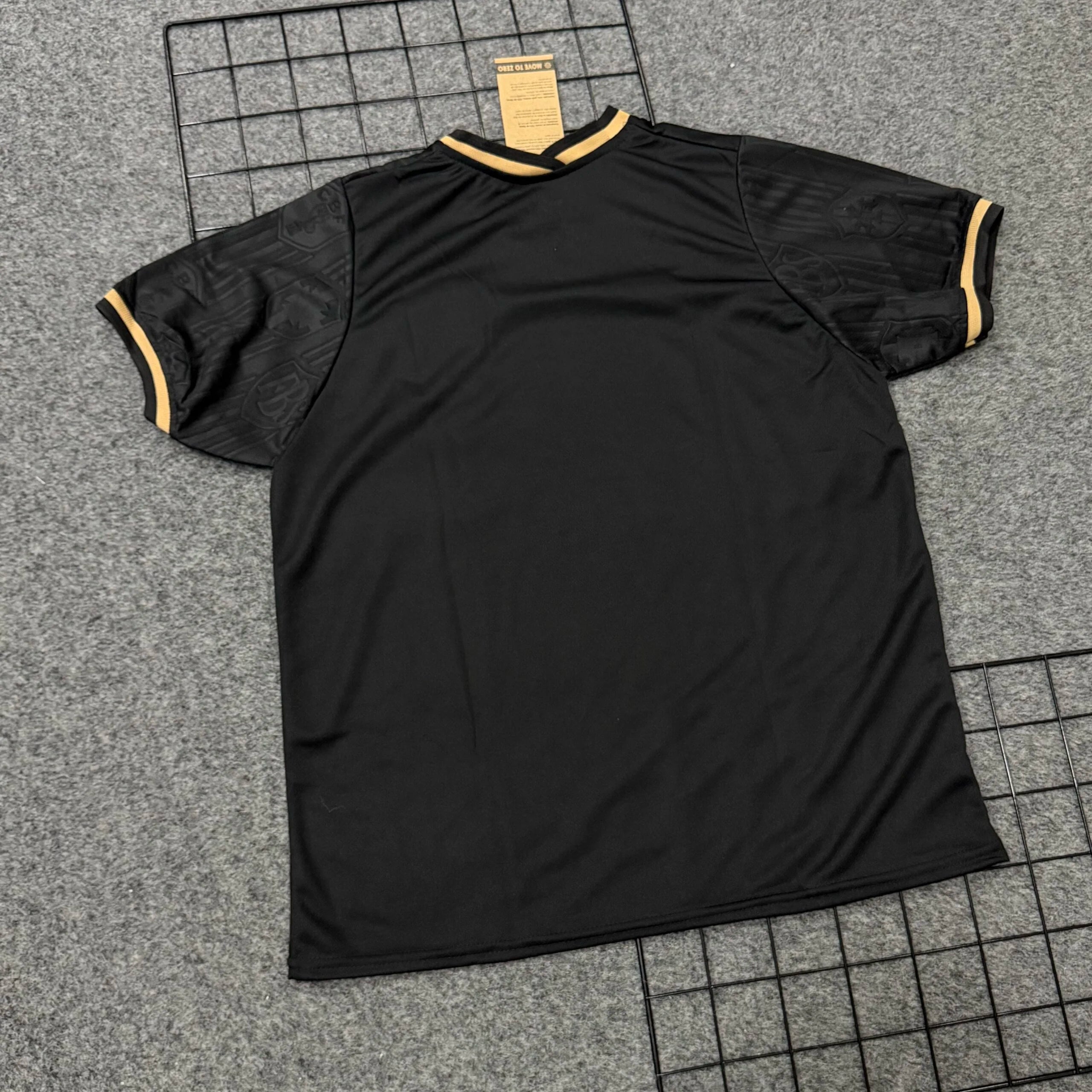 Camisa Seleção Brasileira preta Símbolo Brilhoso