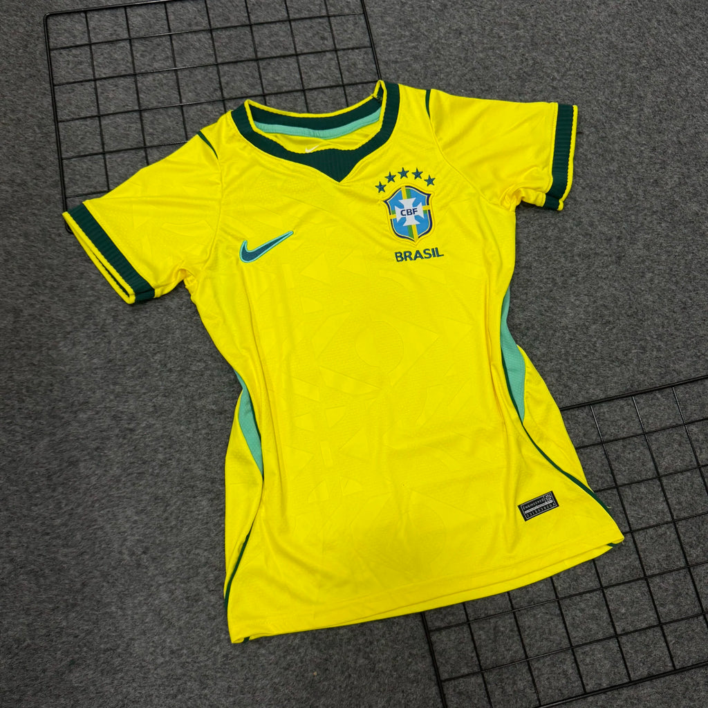 Camisa Seleção Brasil Home Copa 2026 Amarela Feminina