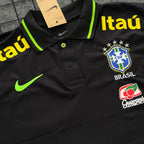 Camisa preta gola polo do Brasil 26/27