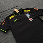 Camisa preta gola polo do Brasil 26/27