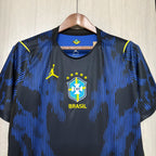 Camisa Seleção Brasil Away Copa 2026 - Masculina - Modelo Torcedor - Azul e Preta