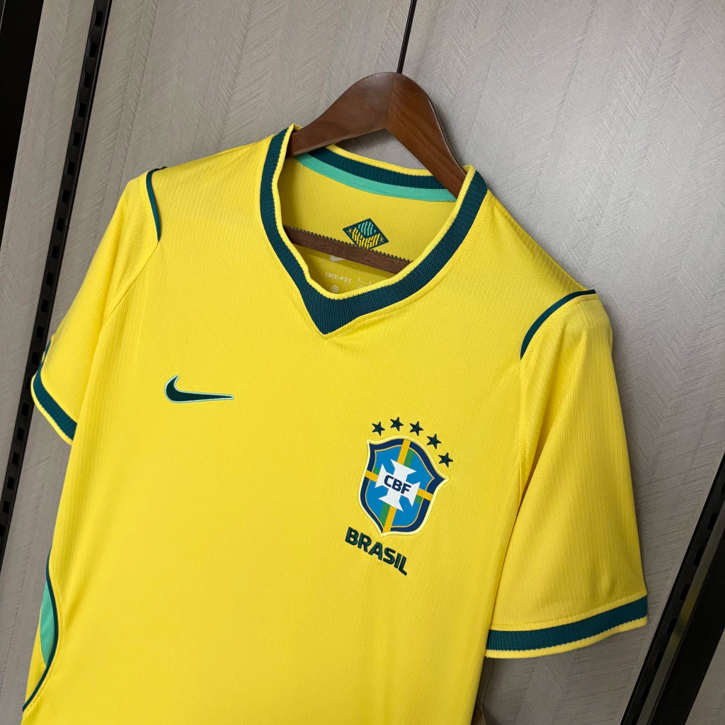 Camisa Seleção Brasil Home Copa 2026- Masculina - Modelo Torcedor - Amarela